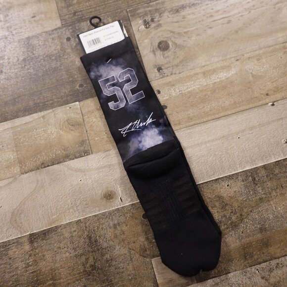 STRIDELINE Khalil Mack Chicago Bears Player Crew Socks Men's Size M/L (8-12) NWT - Picture 3 of 5